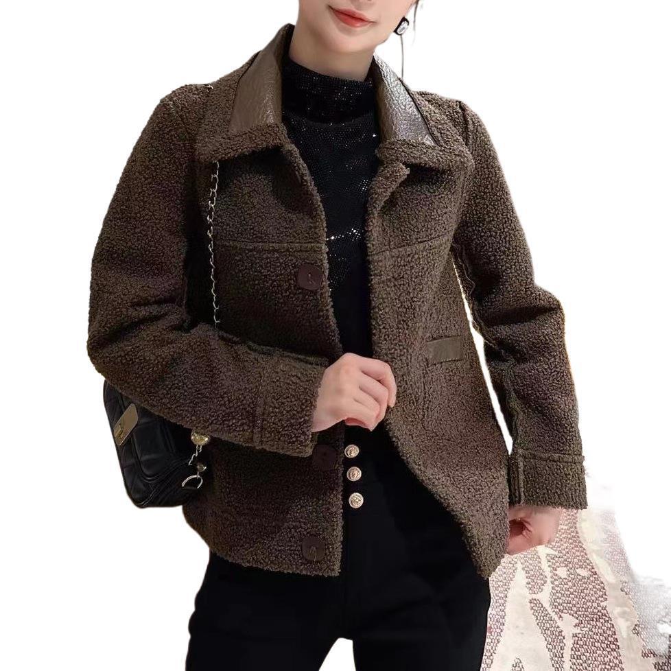 Fashion Two-sided Wear All-matching Short Leather Jacket